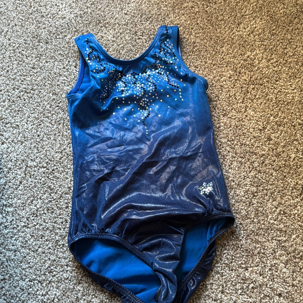 Blue gymnastics leotard by snowflake